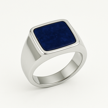 AEGEAN SIGNET Ring – Lapis Lazuli 950 Silver